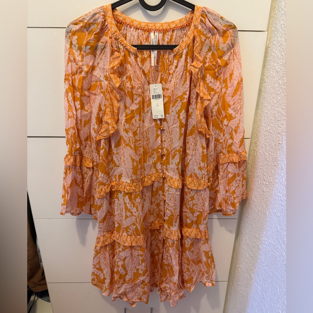 Anthropologie Boho Floral Dress